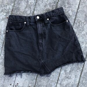 Madewell Denim Frisco Mini Skirt in Lunar Wash 27